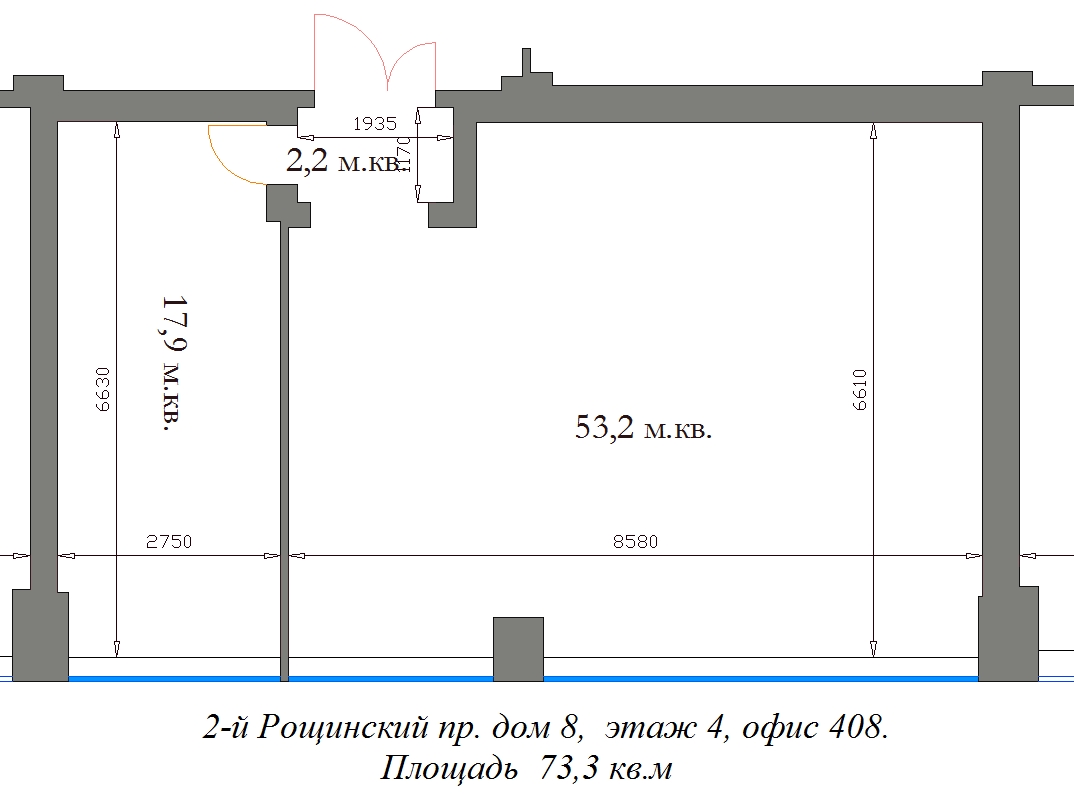  73,3  open space