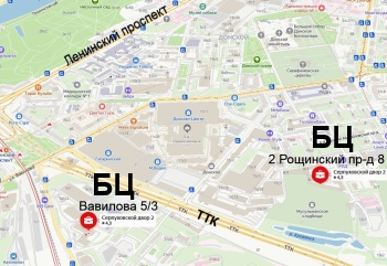 Адреса в Москве.